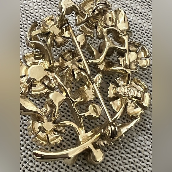 Vintage LISTER Gold & Pearl Brooch - Picture 8 of 9